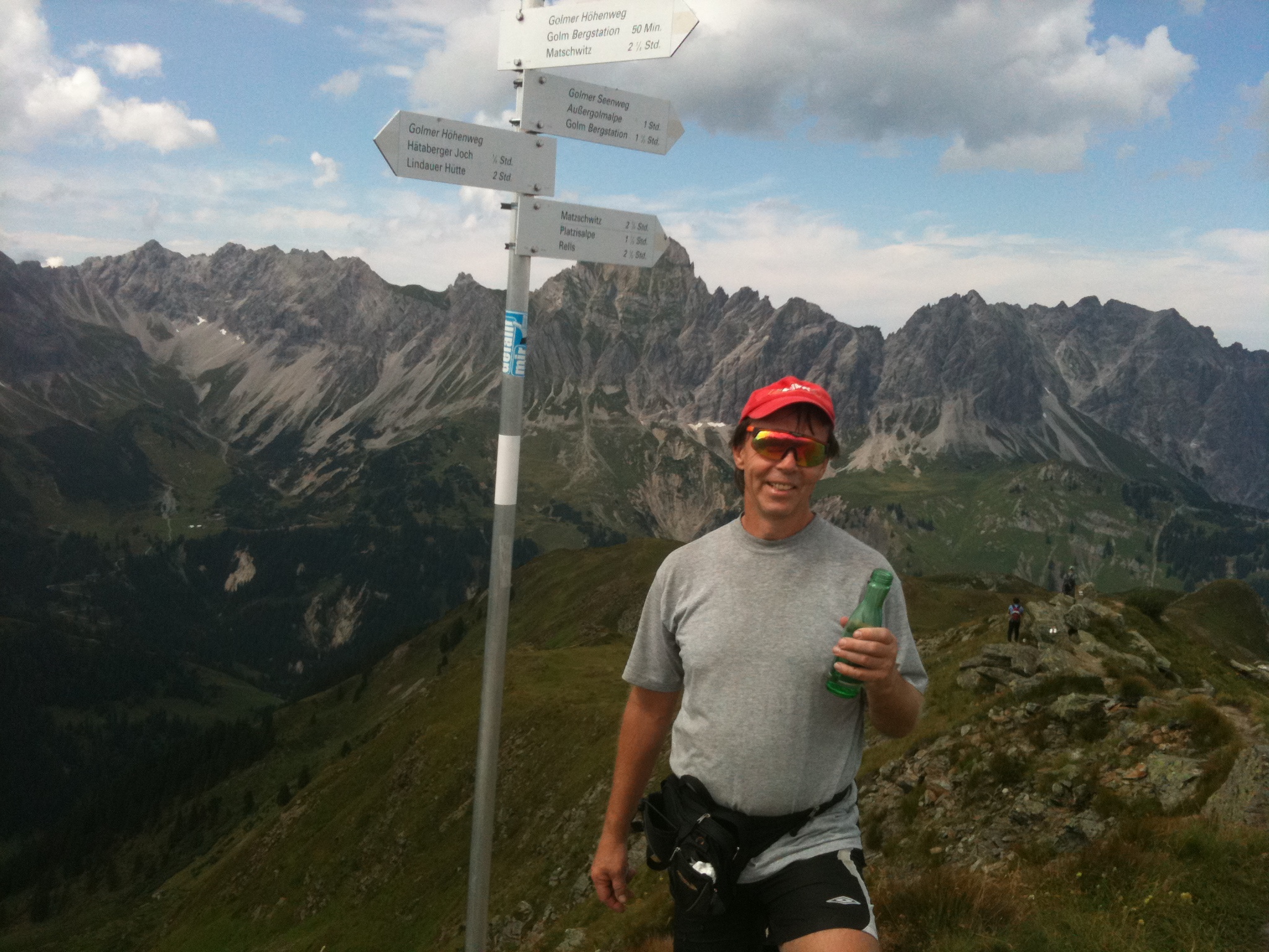 Auf dem Kreuzjoch mit Paul