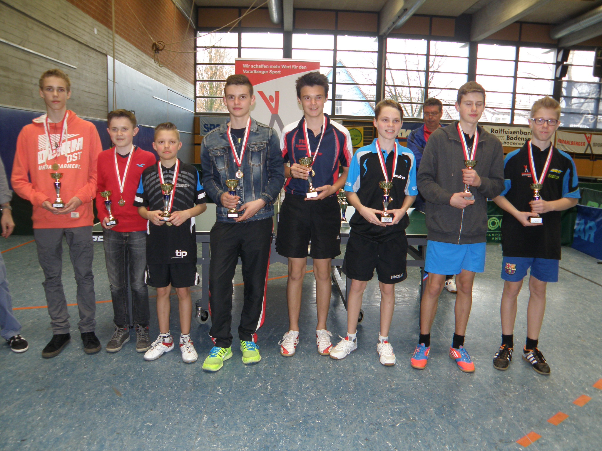 Sieger U 15 Doppel