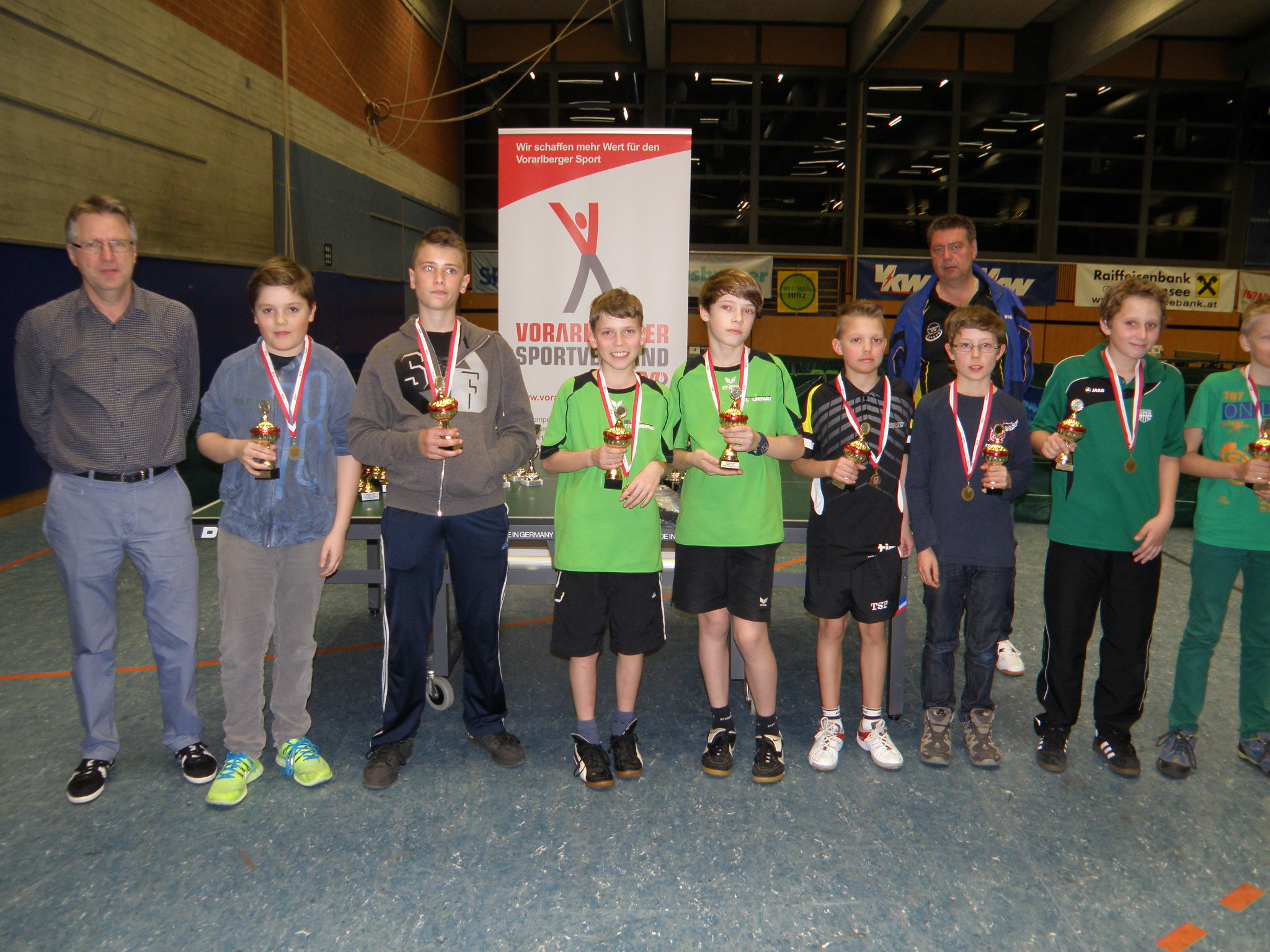 Sieger U 13 Doppel